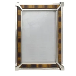Tiger Eye Brown & Silver Photo Frame