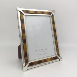 Tiger Eye Brown & Silver Photo Frame