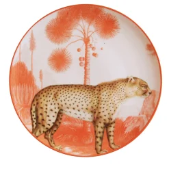 Tiger Menagerie Ottomane Porcelain Dinner Plate