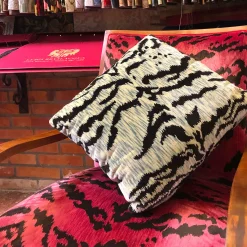 Tiger Velvet Baltic Cushion
