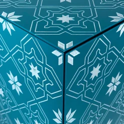 Tiles Azure 2-Door Tall Cabinet