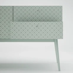 Tiles White 5-Drawer Dresser