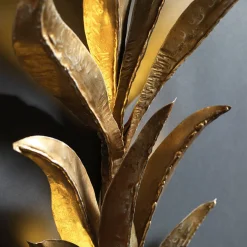 Timeless Gold Leaf Wall Sconce