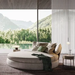 Timeo Round Bed by Studio Angeletti Ruzza