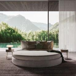 Timeo Round Bed by Studio Angeletti Ruzza