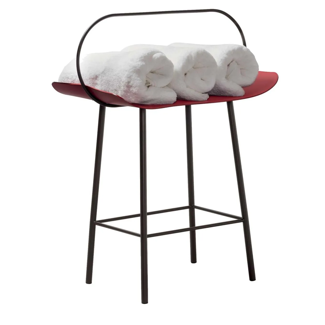 Timmy Leather and Metal Storage Rack