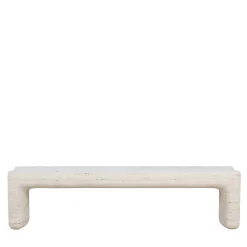Tinia Beige Travertine Stone outdoor Bench