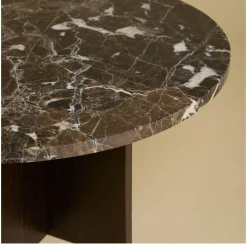 Tinian Dark Emperador and Durmast Coffee Table