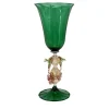 Tipetto Green & Golden Stemmed Glass #2