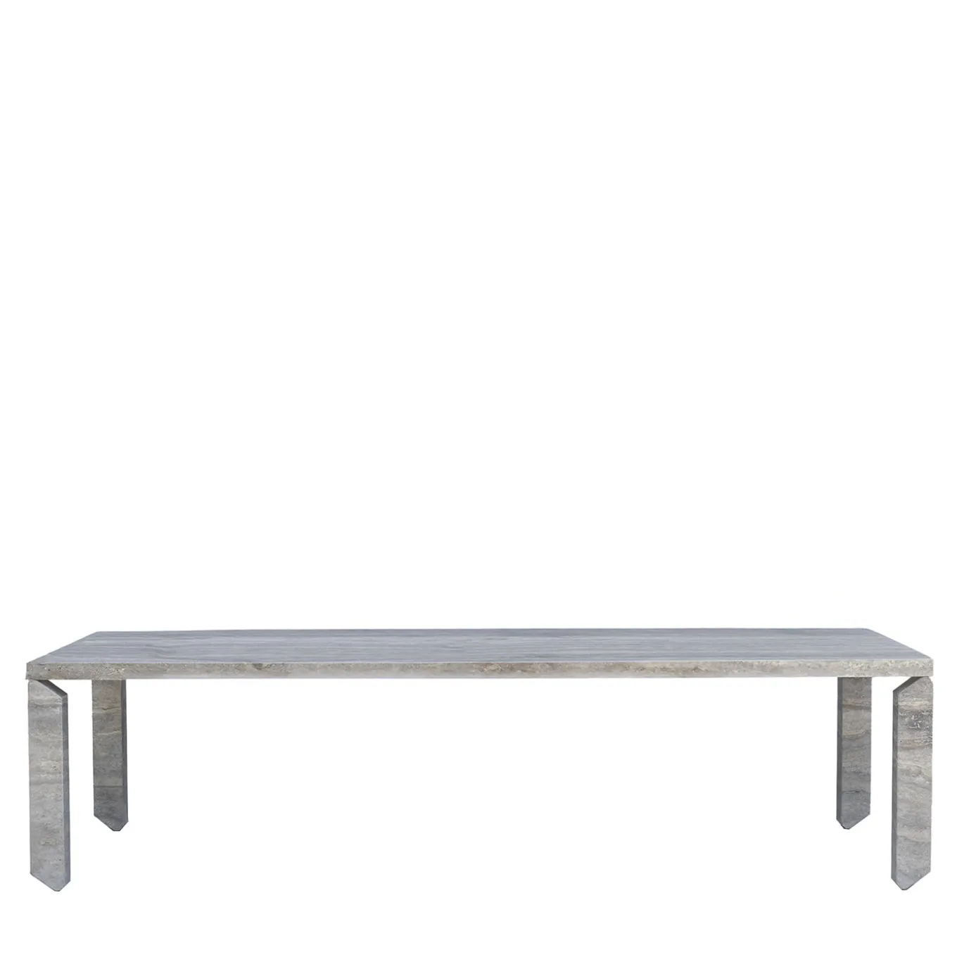 Tiptoe Gray Marble Dining Table
