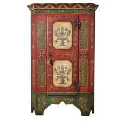 Tirolesi '700 Baroque Tyrolean Polychrome Wardrobe
