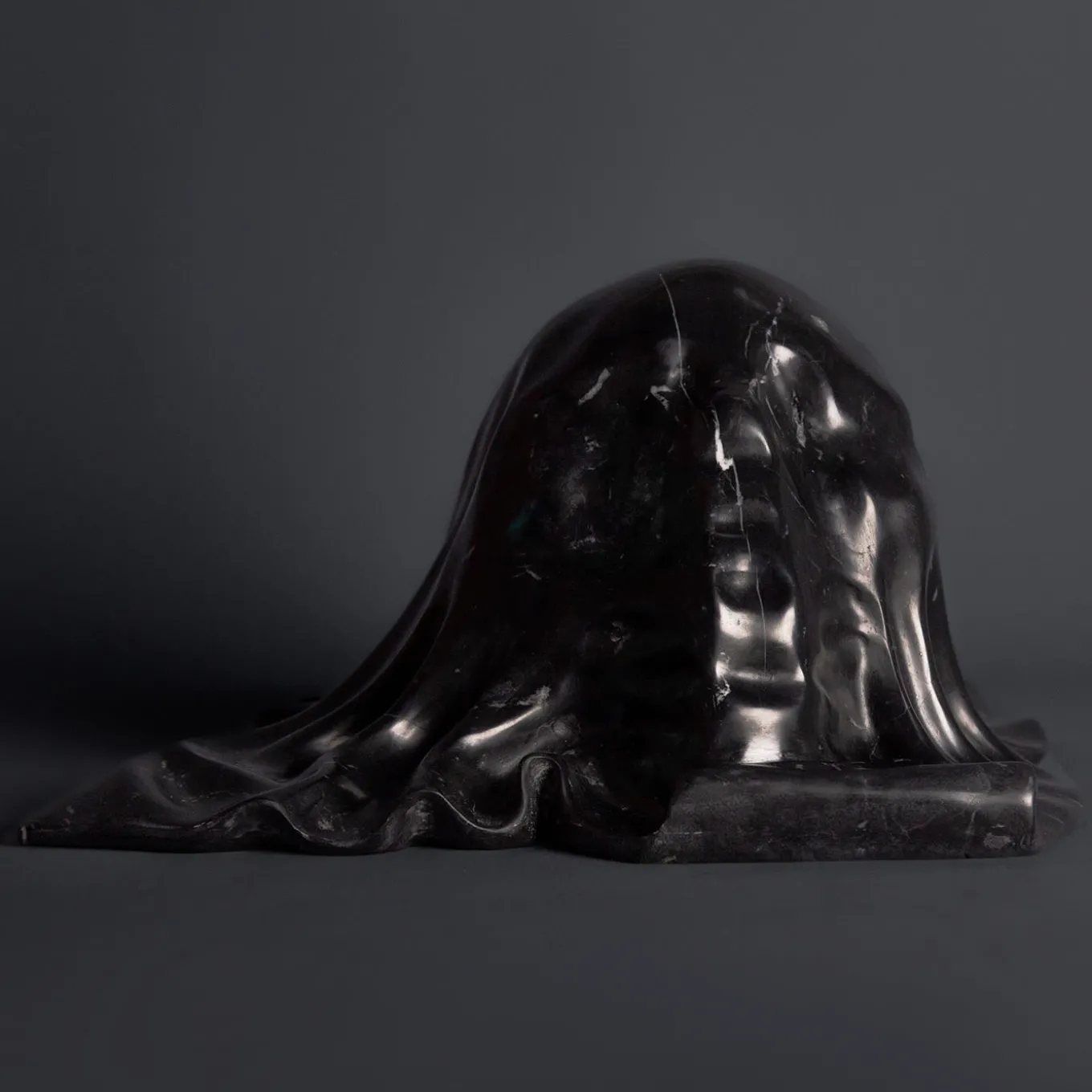 To Be Or Not To Be Black Marble Sculpture
