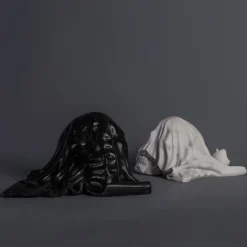 To Be Or Not To Be Black Marble Sculpture