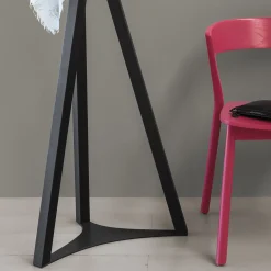 Tobias Black Coat Hanger by Massimo Broglio