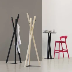 Tobias Black Coat Hanger by Massimo Broglio