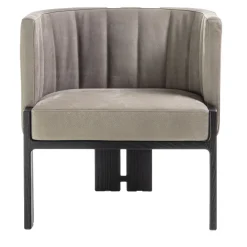 Tofane Taupe & Black Armchair