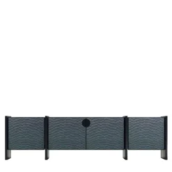 Tokyo Light Blue Motifs Wood Sideboard