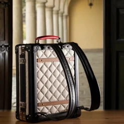 Tokyo White Quilted Backpack Trunk