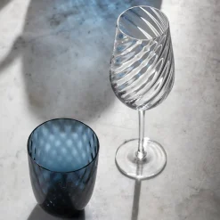 Tolomeo Ottico Torsé Transparent White Wine Glass