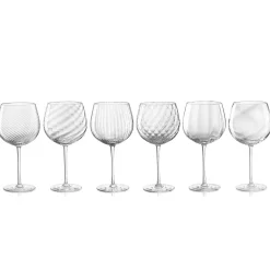 Tolomeo Ottico Torsé Transparent Red Wine Glass