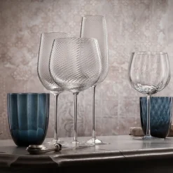 Tolomeo Ottico Transparent Red Wine Glass