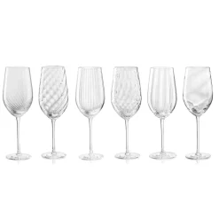 Tolomeo Ottico Transparent White Wine Glass