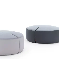 TOMMY gray medium pouf by Basaglia + Rota Nodari