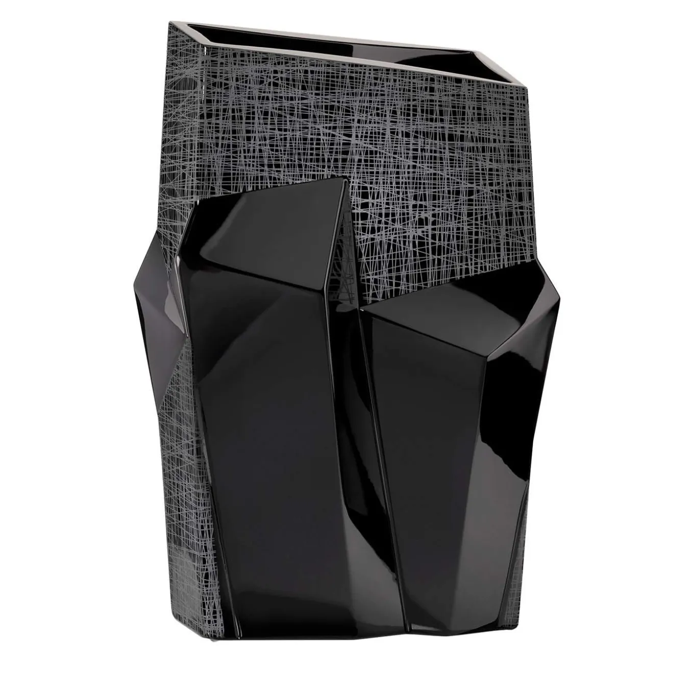 Tondo Doni Metropolis Black Vase