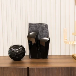 Tondo Doni Metropolis Black Vase