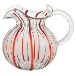 Torcello Red Striped Pitcher