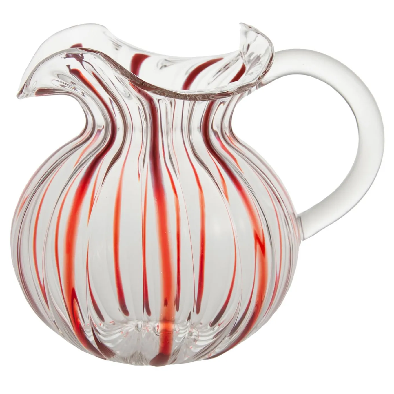 Torcello Red Striped Pitcher