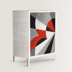 Torino e il Futurismo Nubi Low Cabinet by Marzia Boaglio