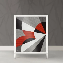 Torino e il Futurismo Nubi Low Cabinet by Marzia Boaglio