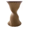 Tork Beige Twisted Stool and Mini Side Table