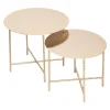 Tornielli Glossy Gold Finish Nesting Tables