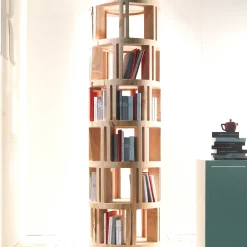 Torre Lignea 7-Shelf Cedar Bookcase by Michele De Lucchi