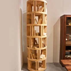 Torre Lignea 7-Shelf Cedar Bookcase by Michele De Lucchi