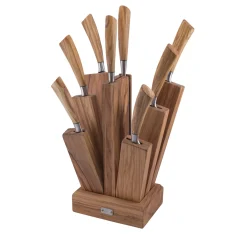 Toscano Log with Seven Knives and One Fork