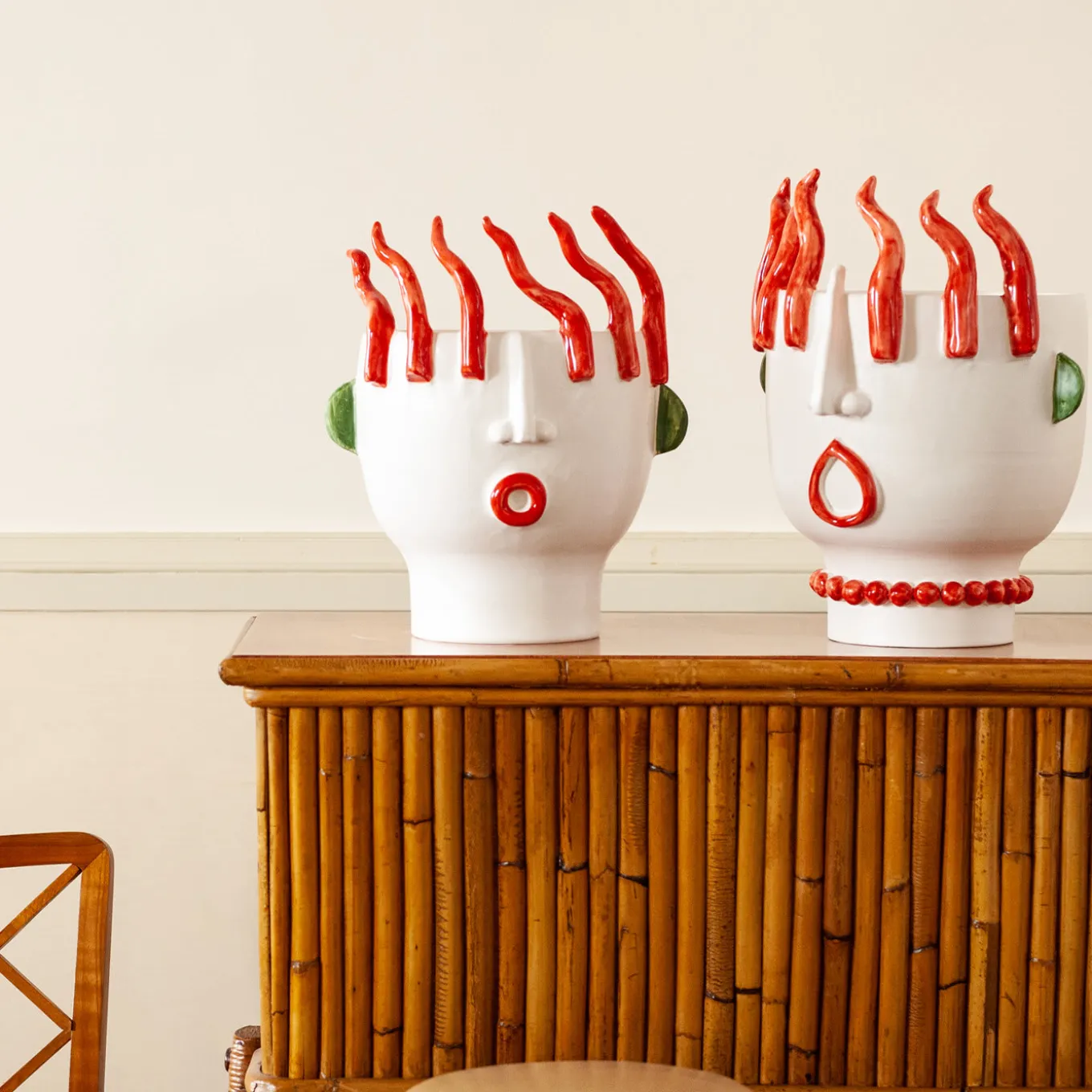 Totuccio Street Vendor of Peppers Head Vase