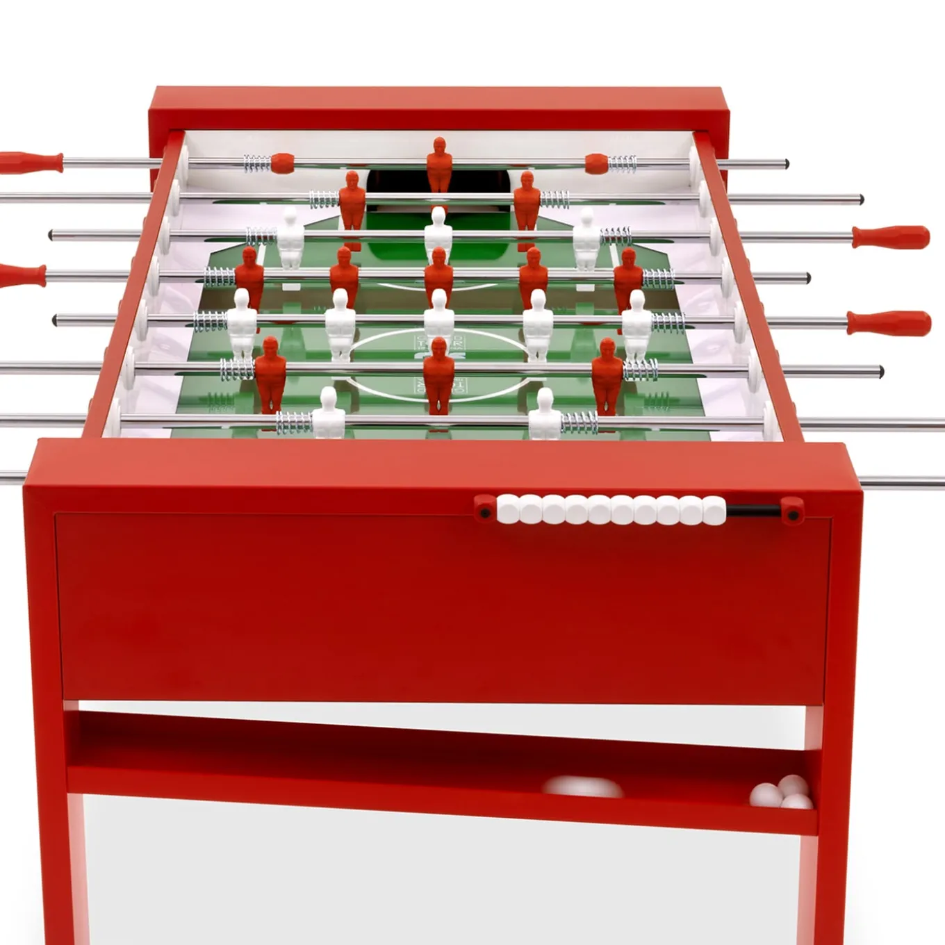 Tour '65 Red Foosball Table by Basaglia + Rota Nodari