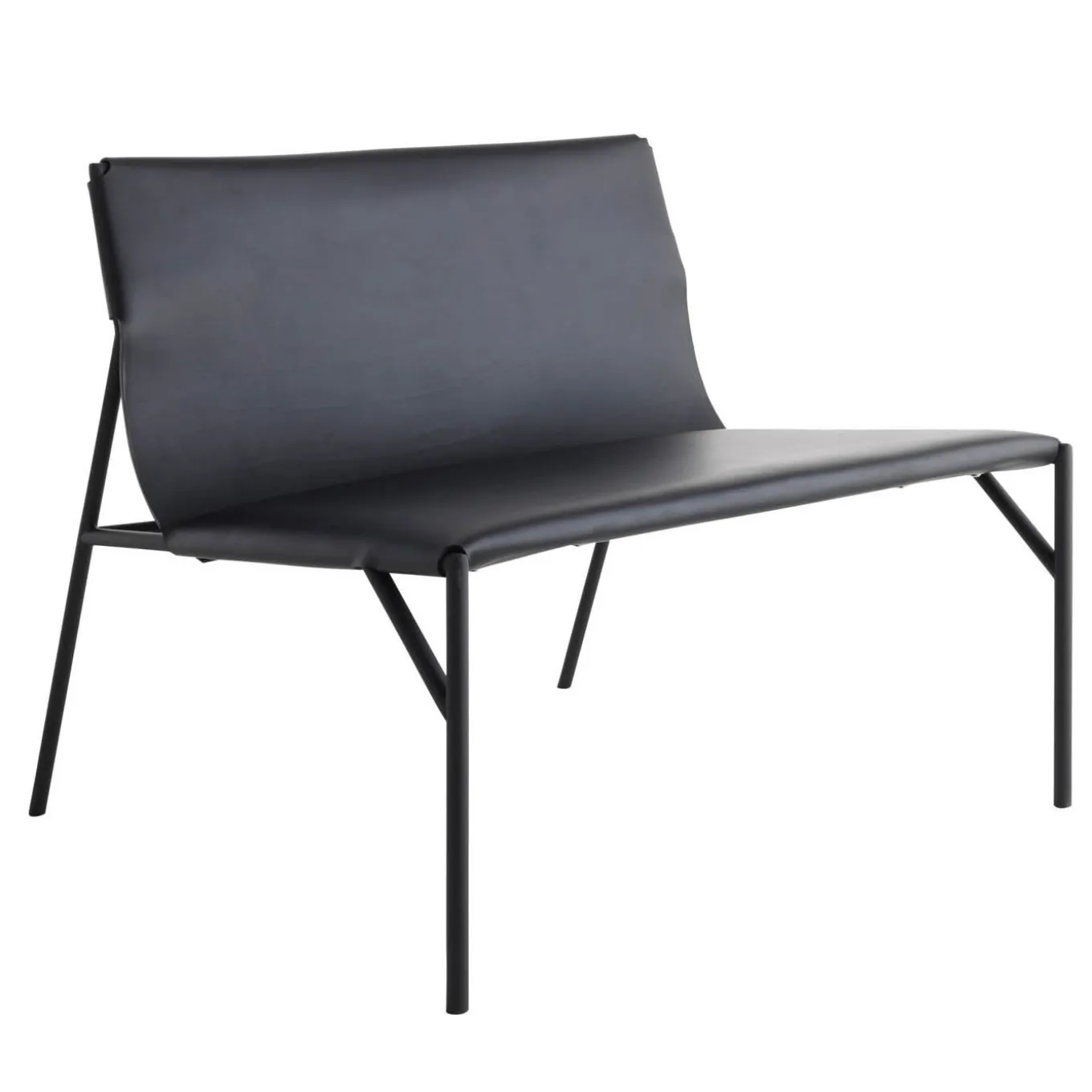 Tout Le Jour Black Lounge Chair by Marc Thorpe