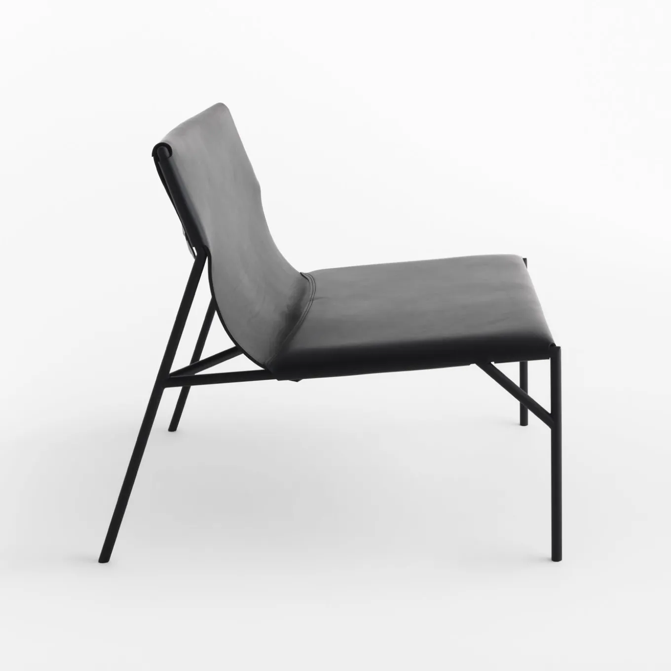 Tout Le Jour Black Lounge Chair by Marc Thorpe