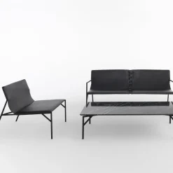 Tout Le Jour Black Sofa by Marc Thorpe