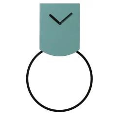 TOVI Turquoise Steel Wall pendulum clock