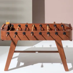 Toys Moghany Finish Wood Outdoor Foosball Table