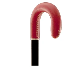 Traditional Red and White Handle Walking Stick