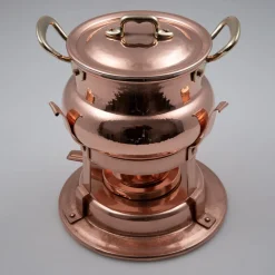 Traditional-Style Copper Fondue Set