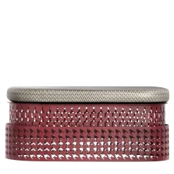 Trame Oval Pouf with Cushion