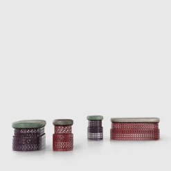 Trame Oval Pouf with Cushion