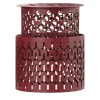 Trame Small Round Red Stool